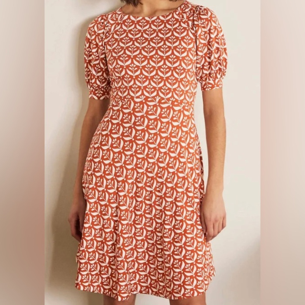 Boden Roberta Jersey dress size 12 regular length brown